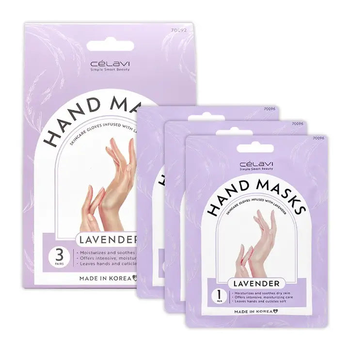 MASCARILLA P/MANOS LAVENDER 3 PZAS CELAVI 70092