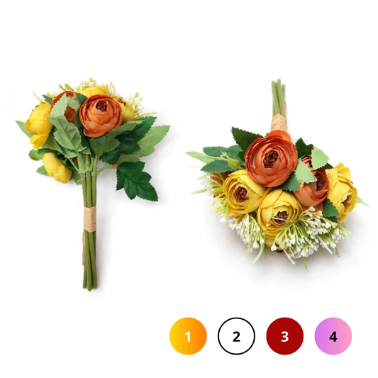 RAMO DE FLORES CON FOLLAJE GM267-15A-25