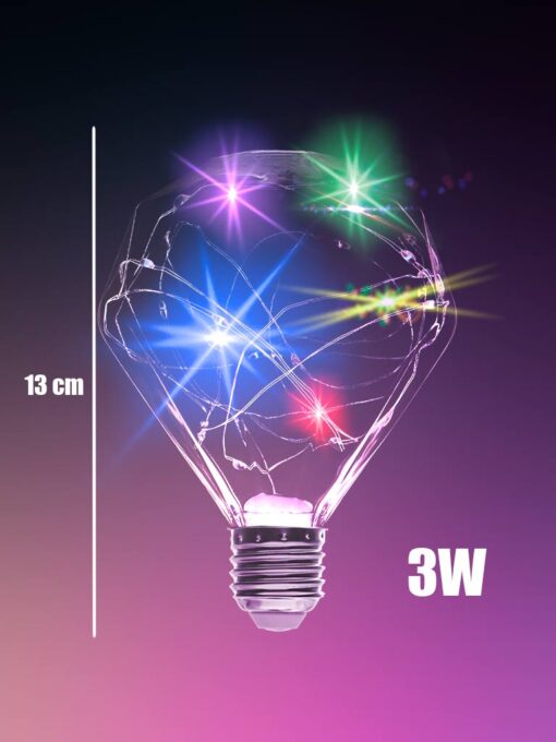 Foco Led Diamante Navideño RGB Colores 21785