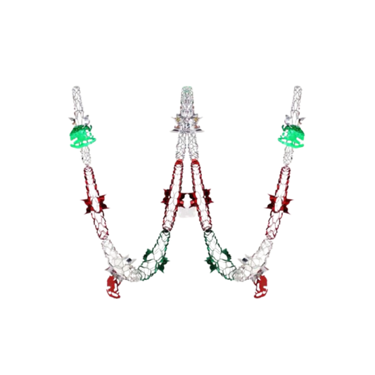 CADENA 2 METALICA TRICOLOR FIESTAS PATRIAS