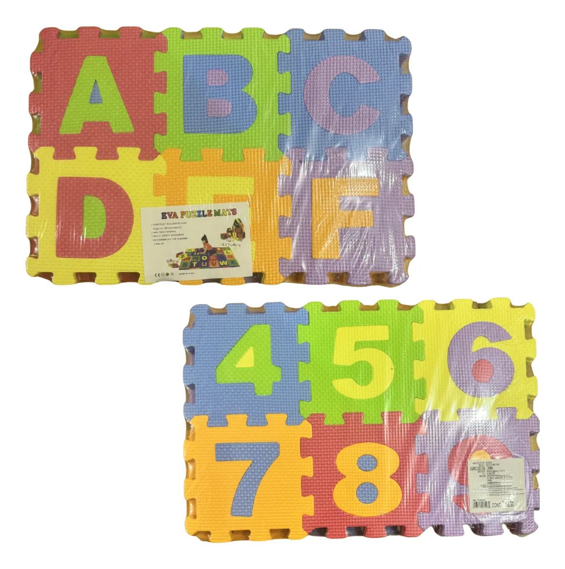 TAPETE FOMI ABEDECEDARIO-NUMERO 6PZAS GM1049-3C-3