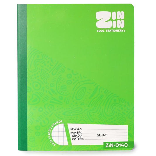 LIBRETA PROFESIONAL CUADRO CH HOJAS ZIN-0139