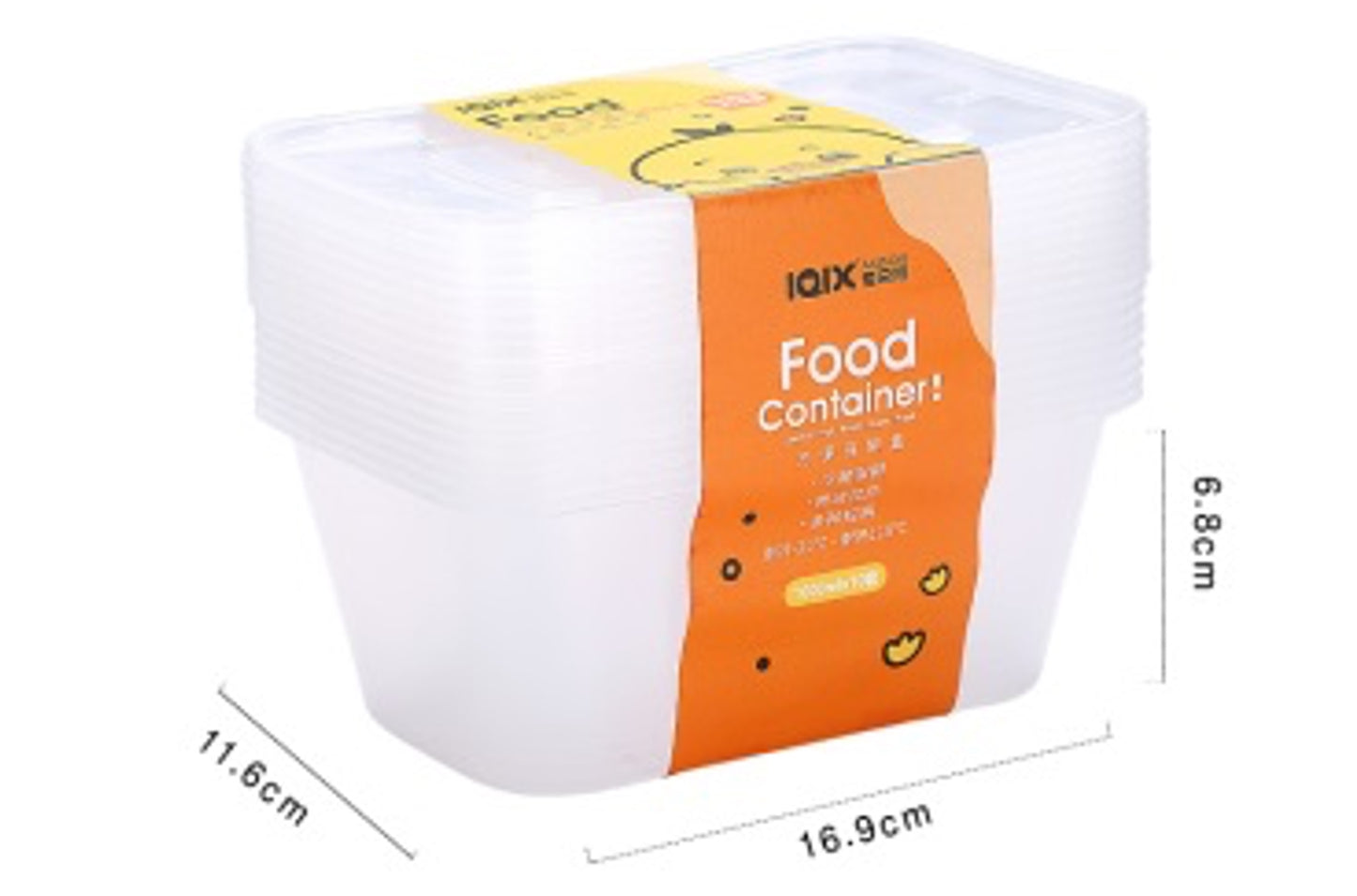 Set de 10 contenedores desechables GM629-11F-5