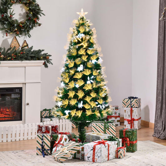 ARBOL DE NAVIDAD 180CM FOCO C/LUZ FIBRA OPTICA GM611-8A-10