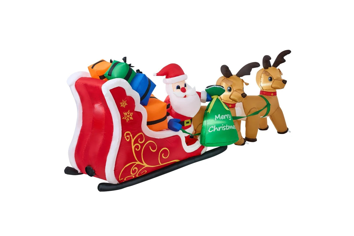 FIG DECO INFLABLE SANTA CLAUS EN TRINEO 2.7MT GZ-10707