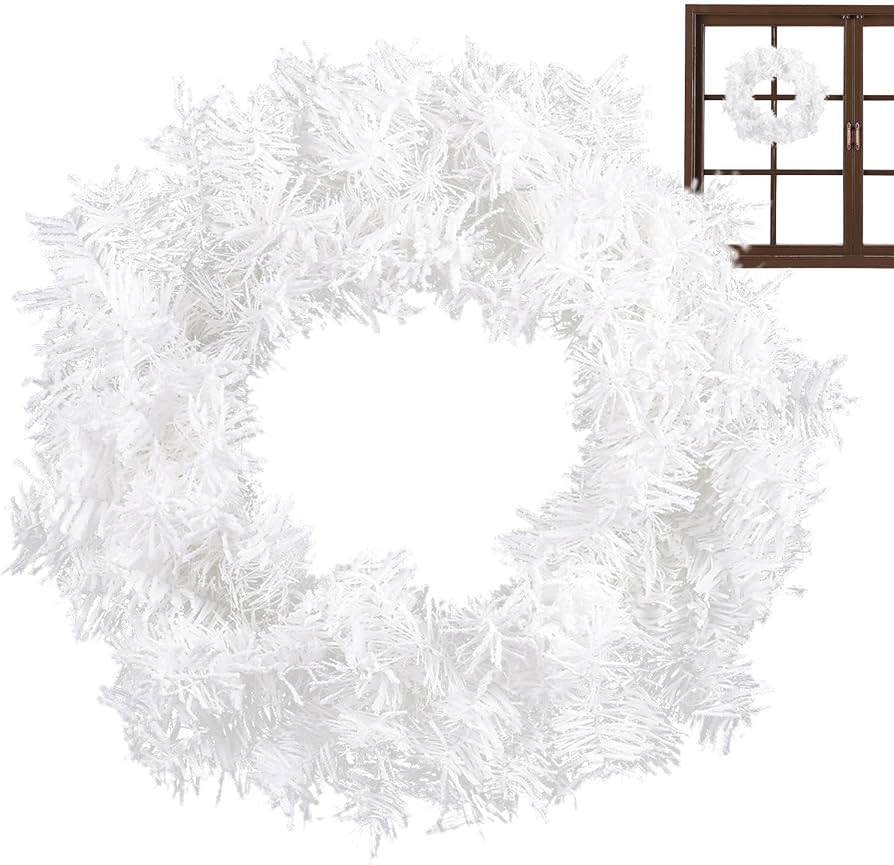 CORONA MONARCA DE LUJO BLANCA 60CM 621401