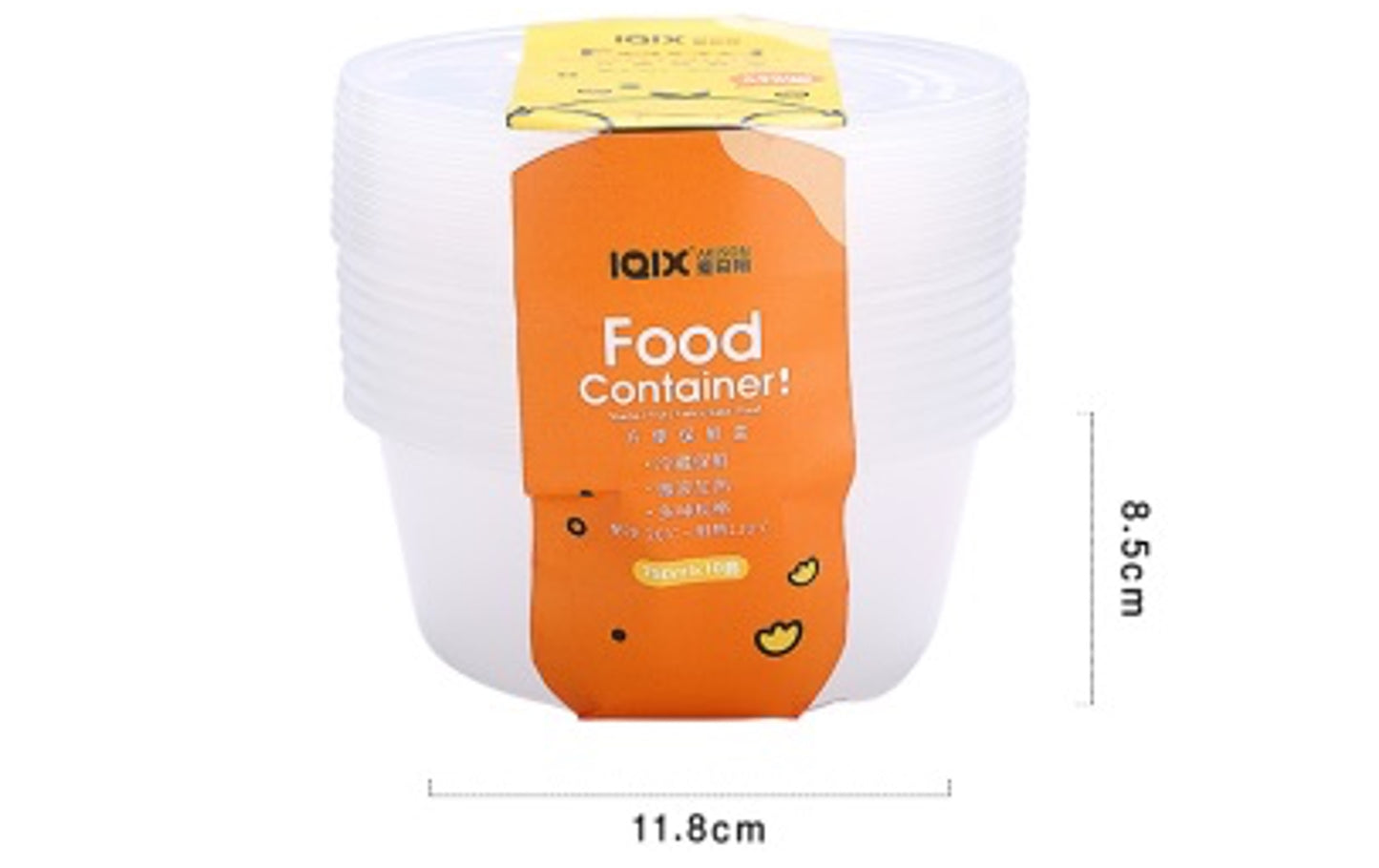 Set de 10 contenedores desechables GM629-11F-8