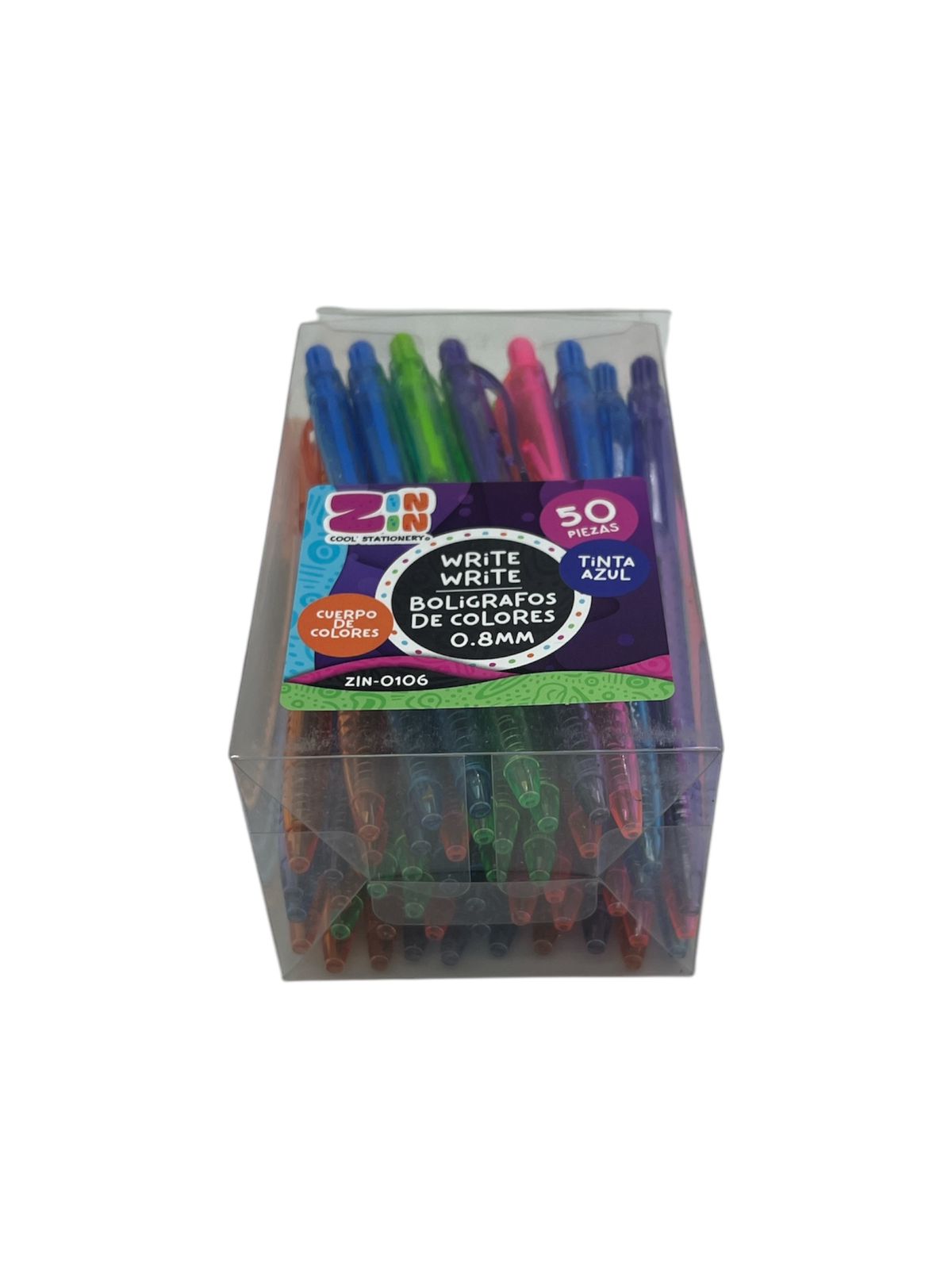 BOLIGRAFO TINTA AZUL 0.8MM ZIN-0106