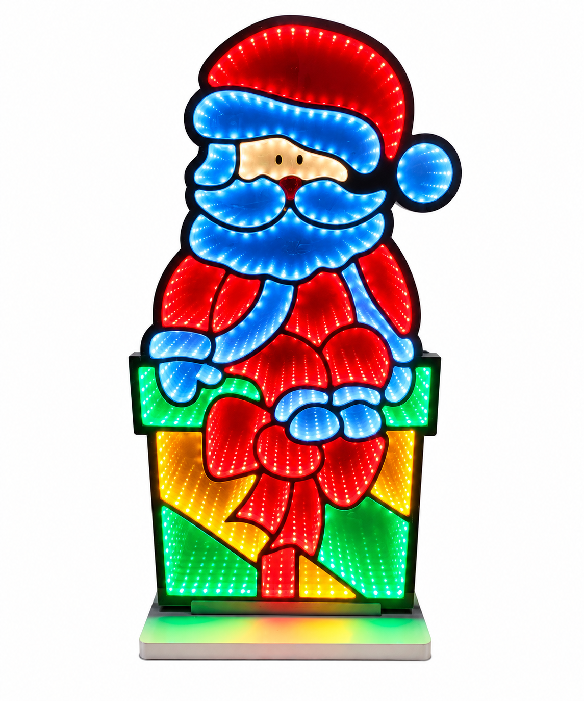 FIGURA SANTA CLAUS LED'S DE INFINITO JL2001 51x28CM