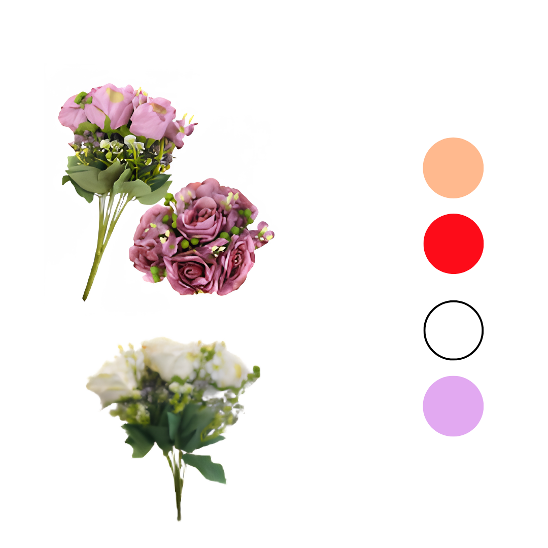 RAMO DE FLORES CON FOLLAJE GZ-10379