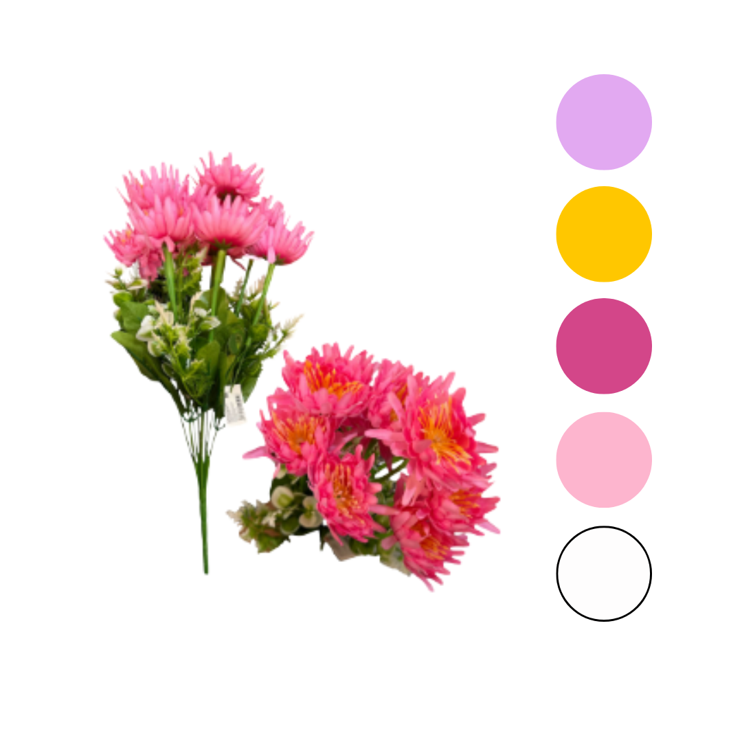 RAMO 10 FLORES CON FOLLAJE GZ-10505