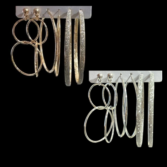 ARRACADAS 3 PARES GZ-7588