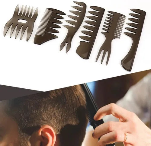 PEINE P/ BARBERIA 6 PZAS GM1-7A-105