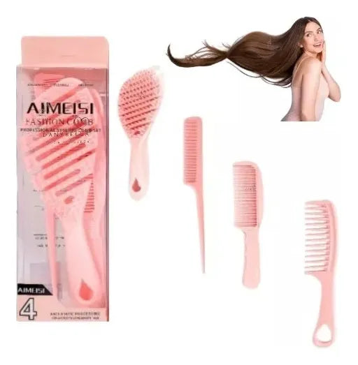 PEINES Y CEPILLO P/ CABELLO 4PZAS GM1-7A-82