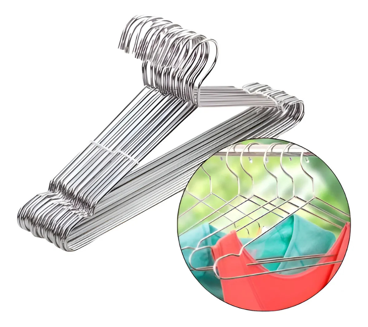 GANCHO PARA ROPA 10 PZAS GM674-3H-42