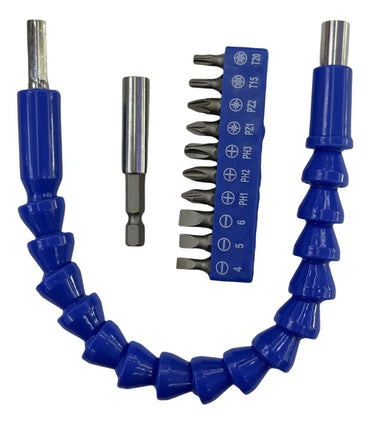 KIT DE 12 PUNTAS+EJE FLEXIBLE UNIVERSAL GM574-1G-23