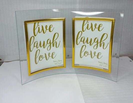 PORTARETRATO DE CRISTAL DOBLE