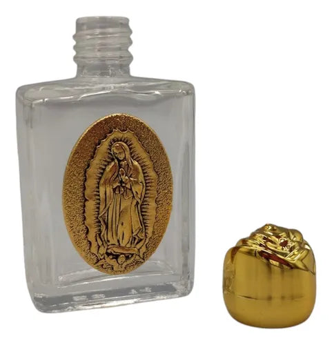 Recuerdo Boda Botella De Cristal Agua Bendita La Virgen