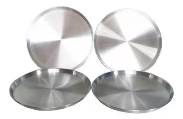 CHAROLAS LISAS DE ALUMINIO CIRCULAR