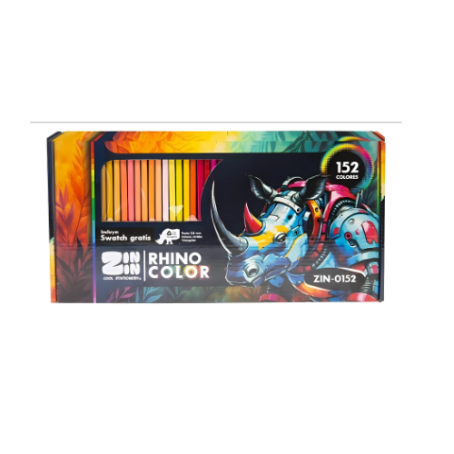 LAPICES DE COLORES RHINO COLOR 152 PZAS ZIN-0152