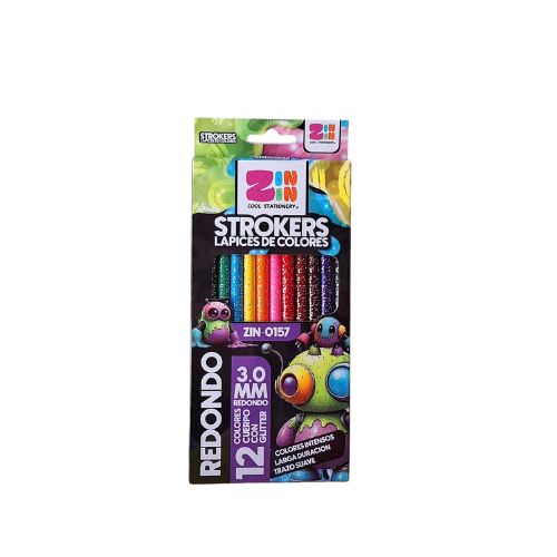 LAPICES DE COLORES STROKERS 12 PZAS ZIN-0157