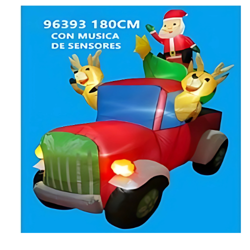 FIG DECO INFLABLE DE COCHE C/MUSICA DE SENSORES 180CM JL96393