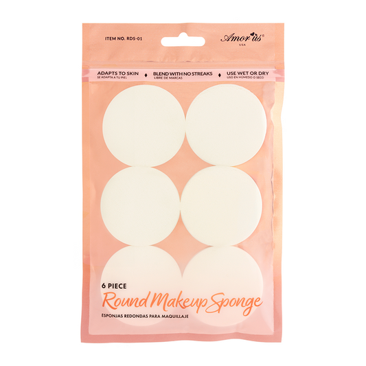 ESPONJA REDONDA 6 PZAS RDS-01 AMORUS
