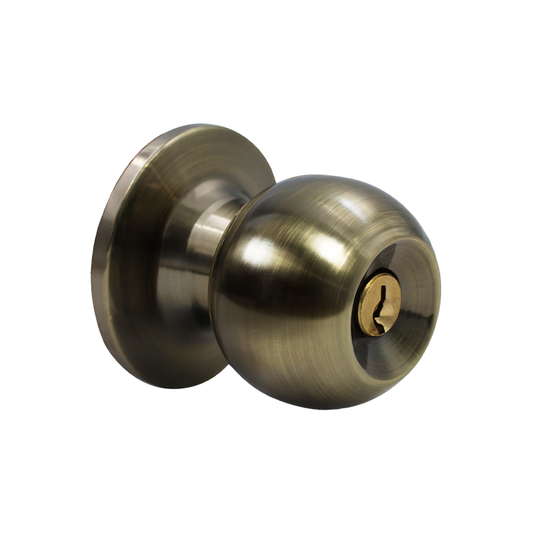 CERRADURA DE POMO CILINDRICA ENTRADA C/LLAVE FLCE-LA