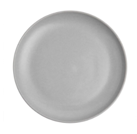PLATOS DE MELAMINA DISEÑO GRIS BRILLOSO