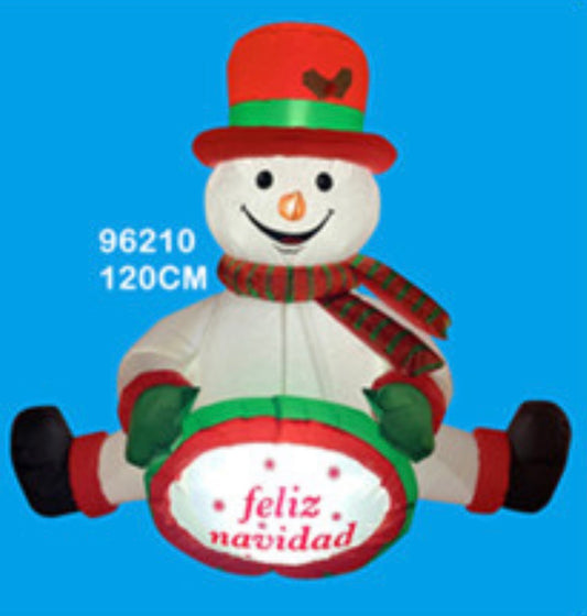 INFLABLE MUÑECO DE NIEVE 120CM JL96210