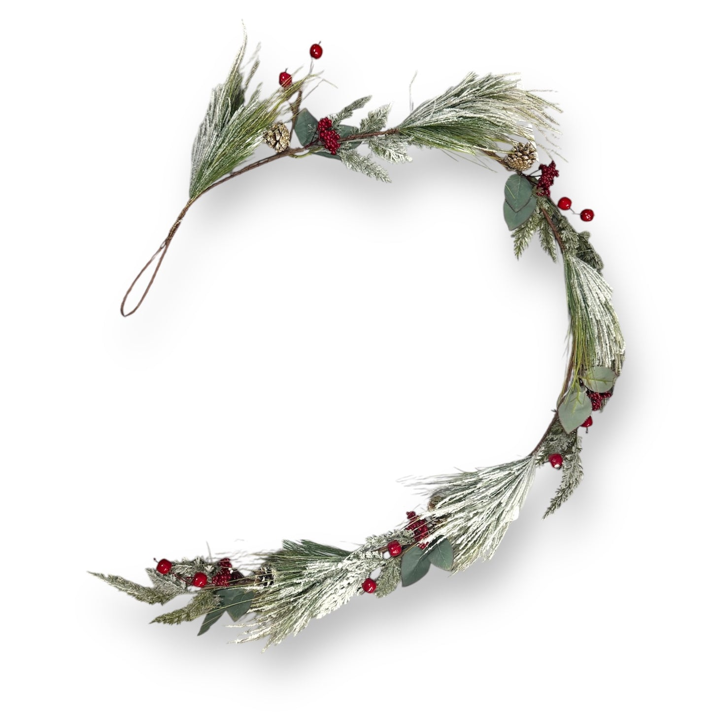 GUIA NAVIDEÑA CON CEREZOS Y PIÑAS 1.20CM GM1162-5A-4