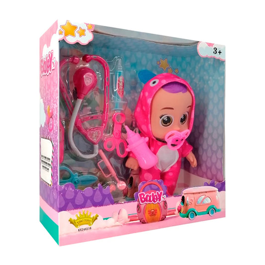 MUÑECA CABEZONA COLORES KX244216