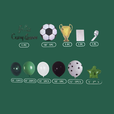 DECORACION FELIZ CUMPLEAÑOS FUTBOOL GZ-10838