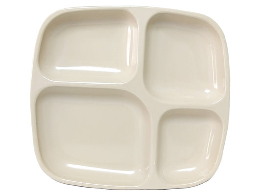 PLATO CUADRADO 4DIV MELAMINA BEIGE MARNIE