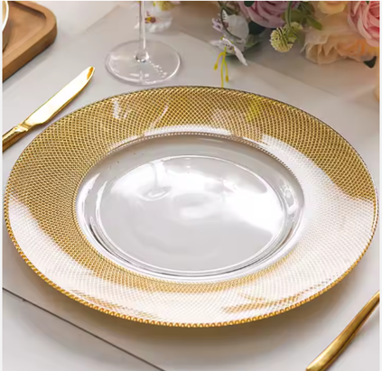 PLATO BASE DE CRISTAL