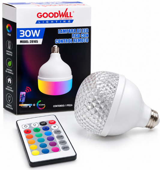 FOCO OMNIDIRECCIONAL 30W RGB 28165