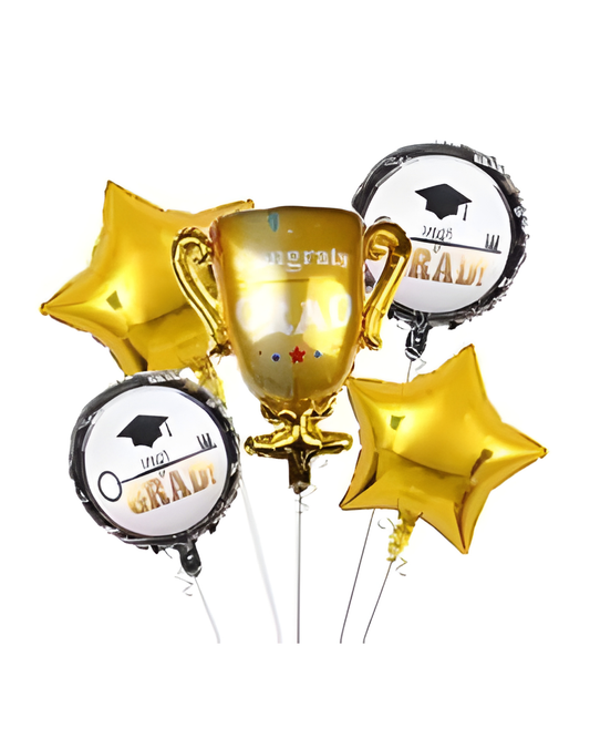 SET DE GLOBOS CONGRATS GRAD 5 PZAS GM743-1H-15