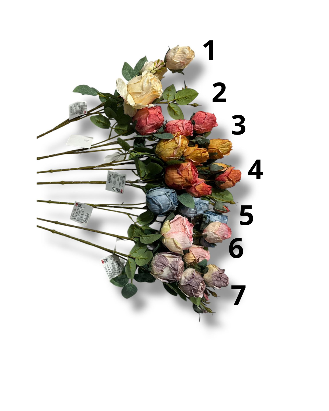 VARA CON 3 ROSAS 1 BOTON GM569-1H-3