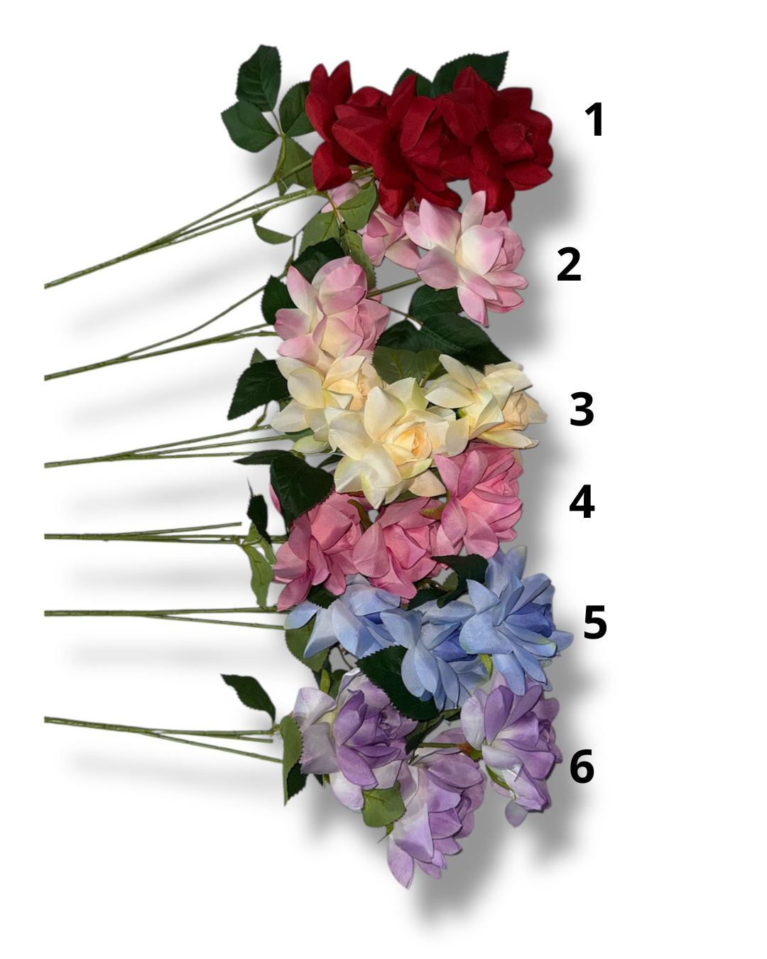 VARA CON 3 ROSAS GM569-1H-1