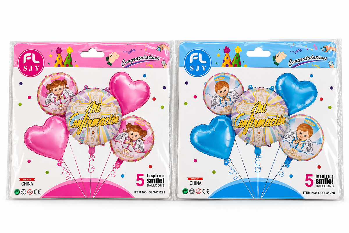 GLOBO MI CONFIRMACION 5PZAS GLO-C1221 GLO-C1220