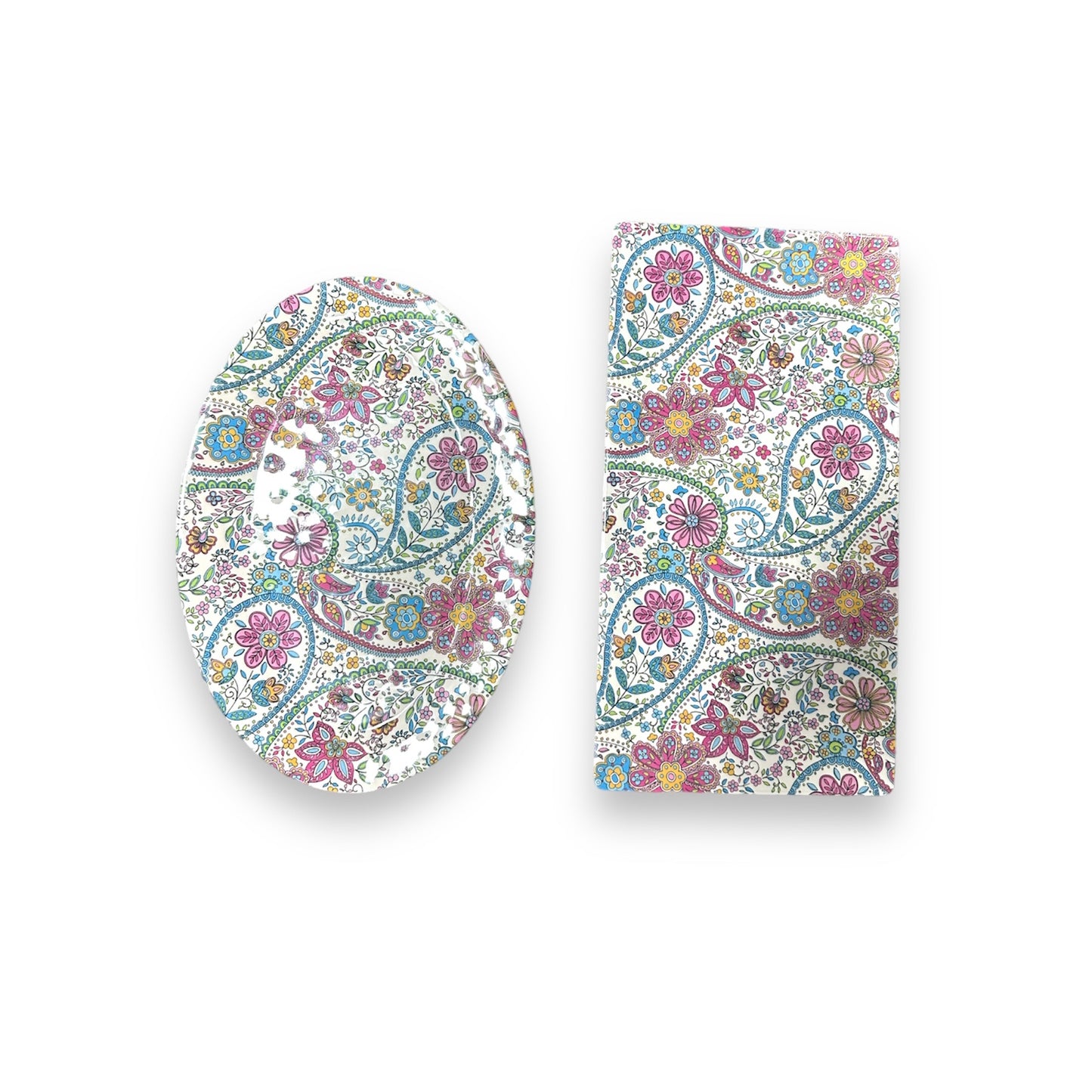 PLATO MELAMINA DISEÑO FLORES GZ-5778/82 B