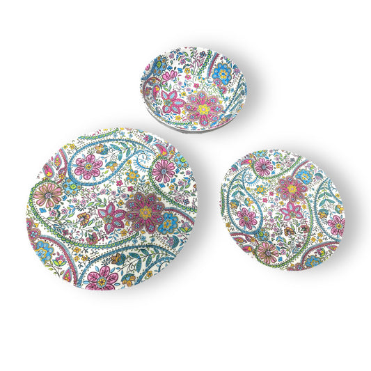 PLATO MELAMINA DISEÑO FLORES GZ-5778/82 B