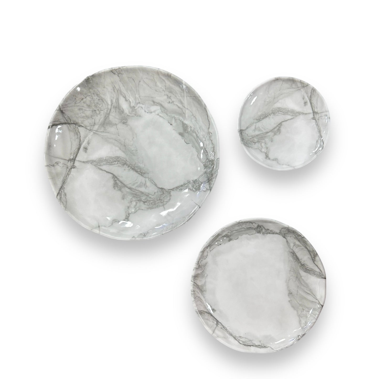 PLATO MELAMINA MARMOL GRIS GZ-5769/73