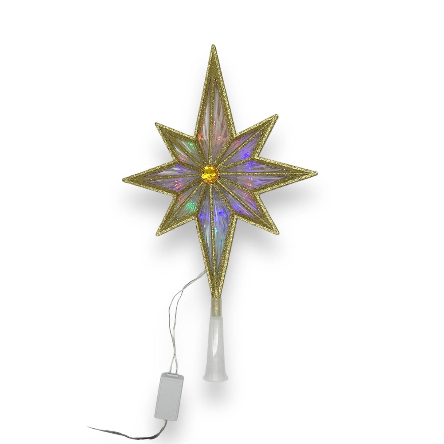 PUNTA ESTRELLA CON LUZ 22CM JL3300