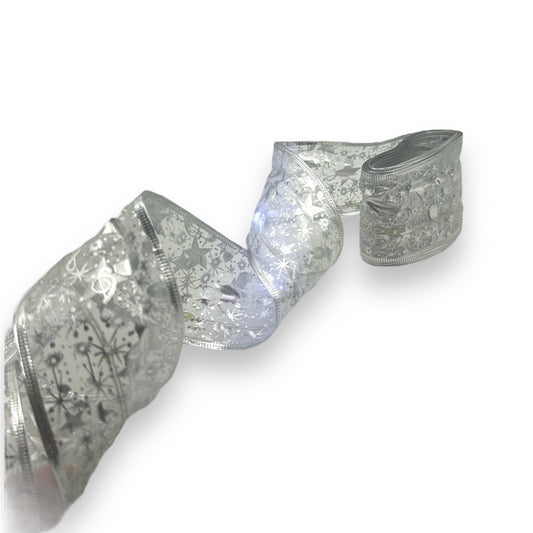 LISTÓN CON LUZ PLATA 5 METROS