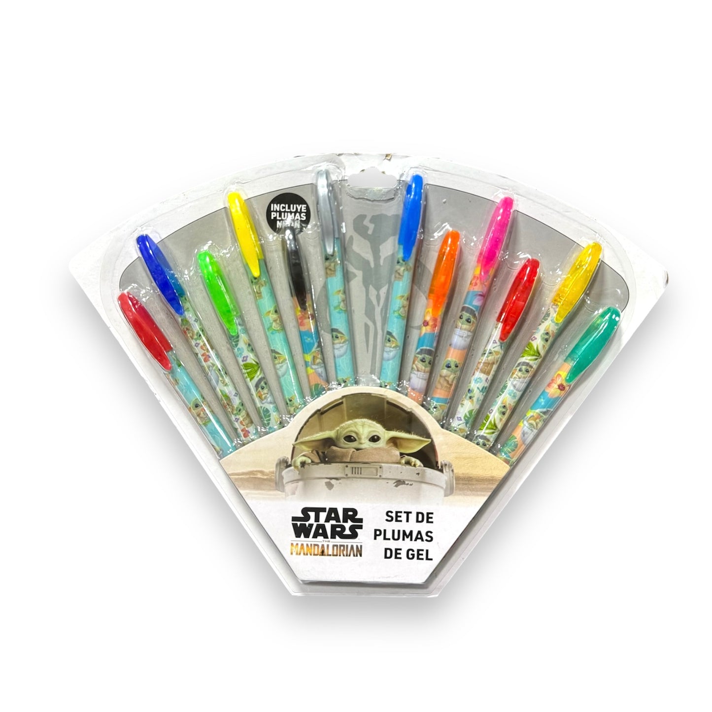 Set de 12 lápices de gel con Personajes