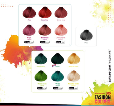 TINTES XIOMARA 300 COLOR VIBRANTE Y ESPECTACULAR