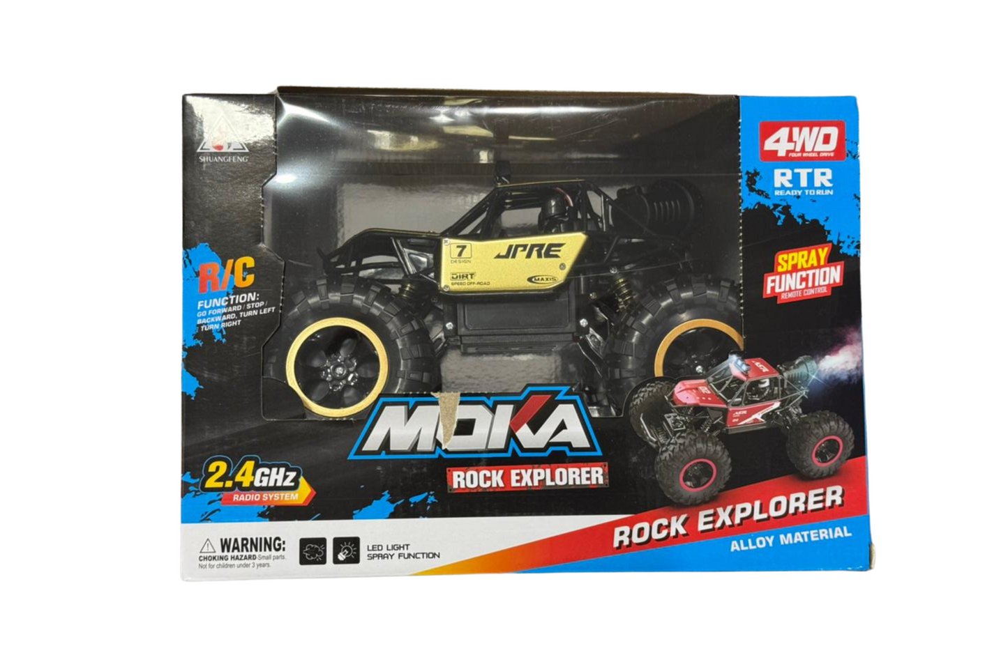 CARRO LANZAHUMO CON CONTROL REMOTO AHJ-0783