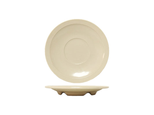 PLATO CAFETERO 13.5CM MELAMINA BEIGE MARNIE