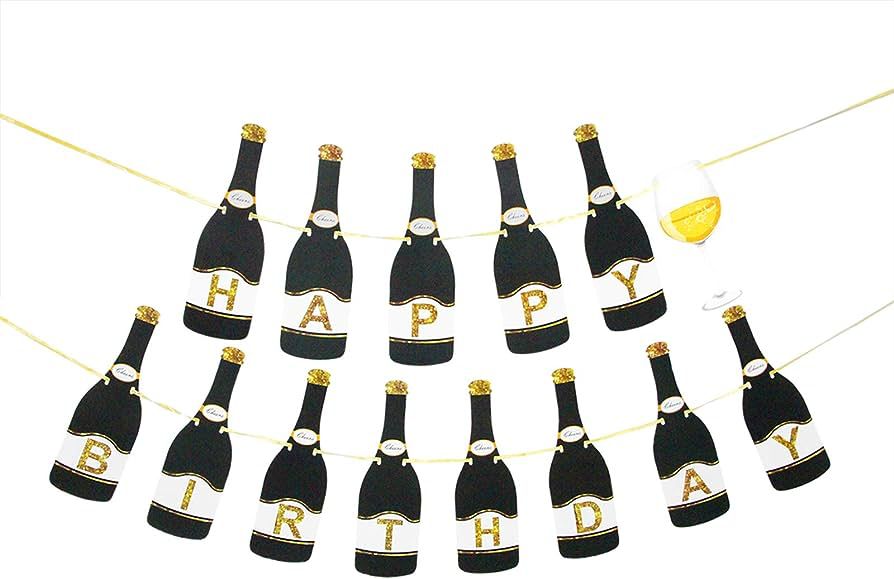 GUIA BOTELLA FELIZ CUMPLEAÑOS GM282-10C-2